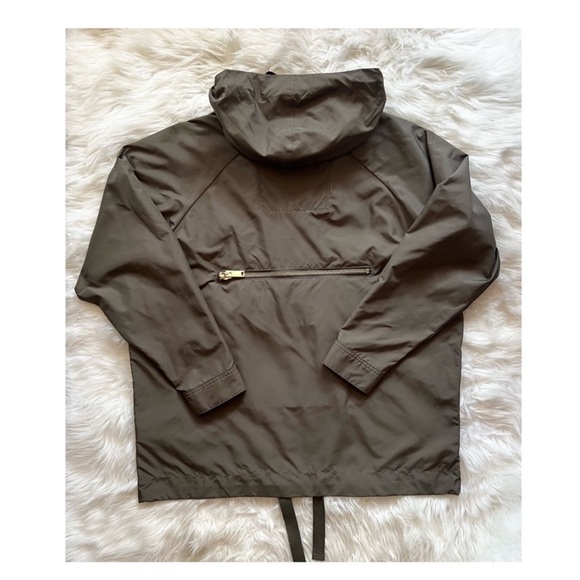 New! REISS London Jenna Short Hooded Parka Windbreaker Jacket in Khaki - Picture 12 of 13